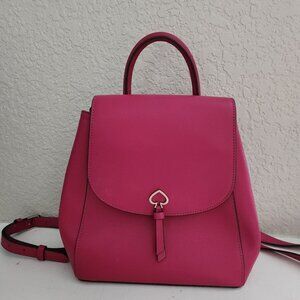 Like New Kate Spade Adel Flap Pink Leather Backpack